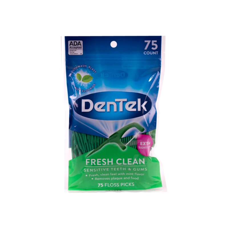 DENTEK FRESH CLEAN EXTRA TIGHT SENSITIVES 75 CT