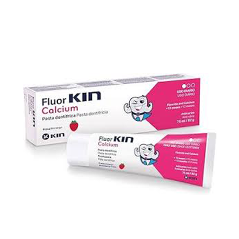 KIN FLUORKIN CALCIUM STRAWBERRY TOOTHPASTE