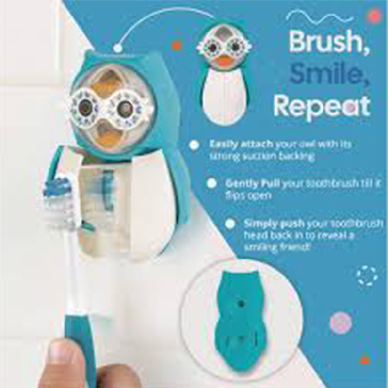 FLIPPER TOOTHBRUSH COVER OWL + TIMER