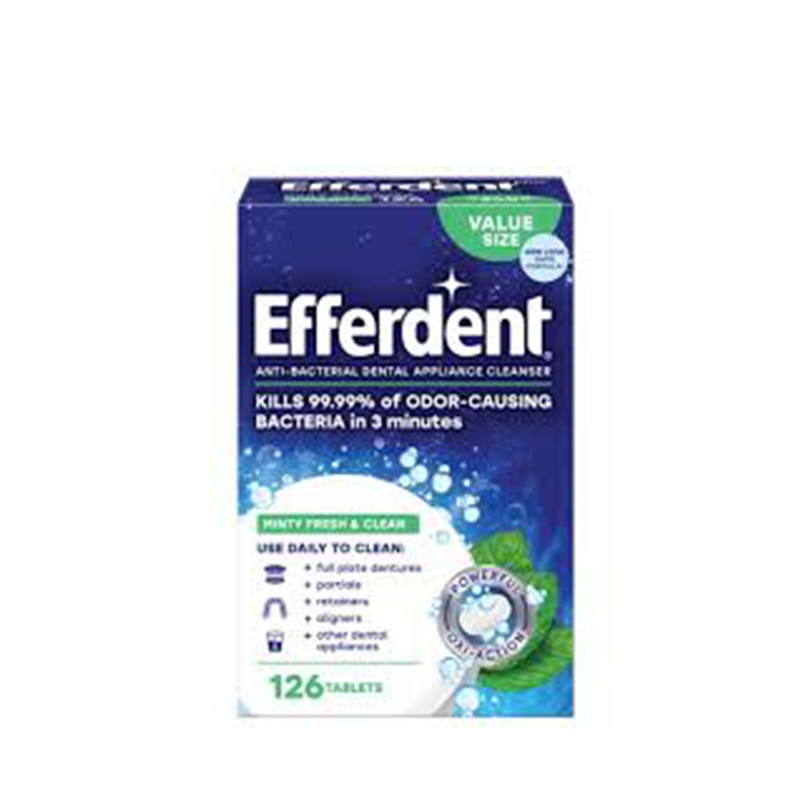 EFFERDENT Plus Mint Denture 44 Tab